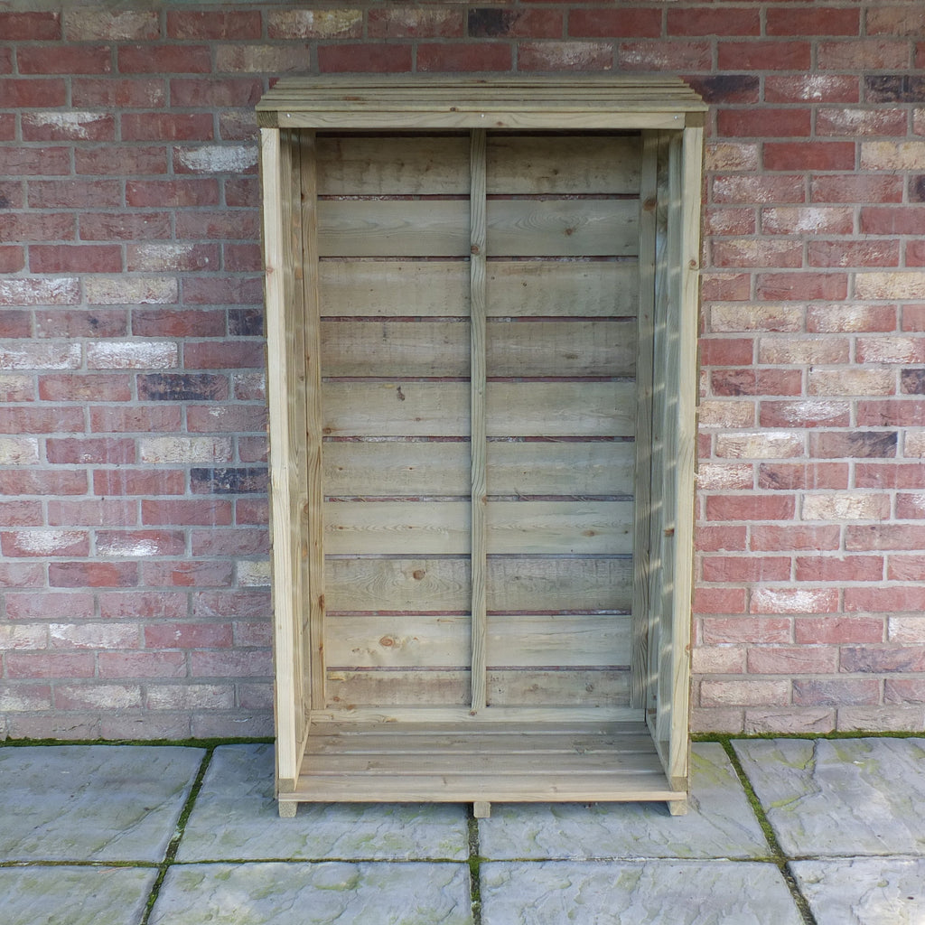 Shire Tall Wall Log Store | Pressure Treated Sawn Timber