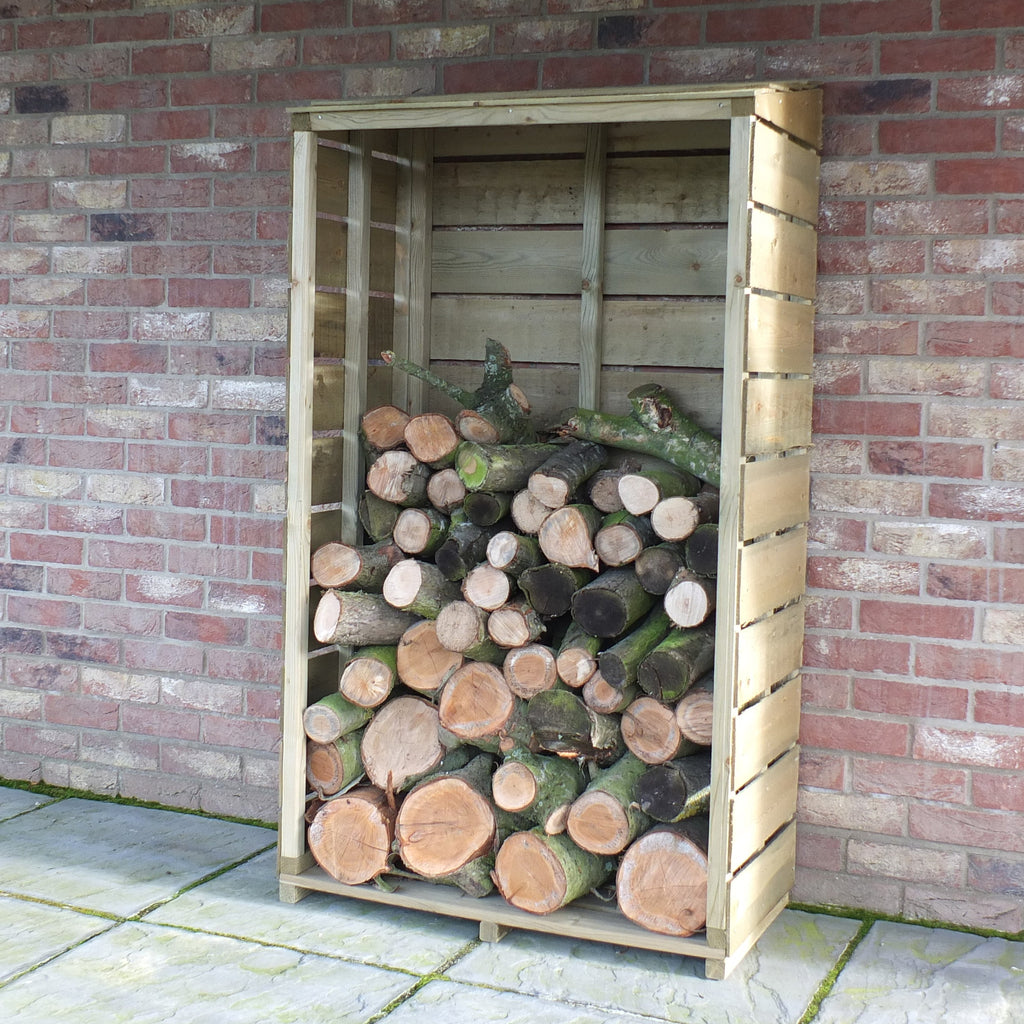 Shire Tall Wall Log Store | Pressure Treated Sawn Timber