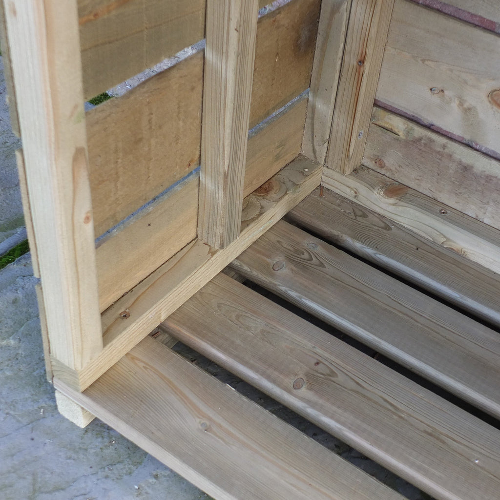 Shire Tall Wall Log Store | Pressure Treated Sawn Timber
