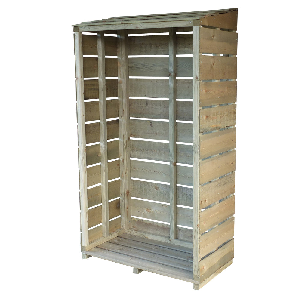 Shire Tall Wall Log Store | Pressure Treated Sawn Timber