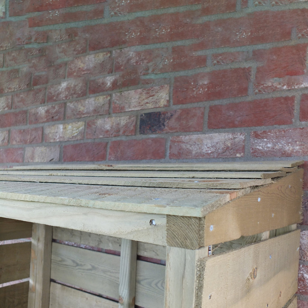 Shire Tall Wall Log Store | Pressure Treated Sawn Timber