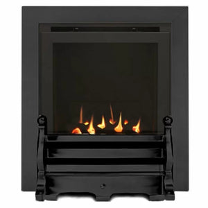 The Daisy Slimline High Efficiency Coal Gas Fire with Nickel Fret and Nickel Trim
