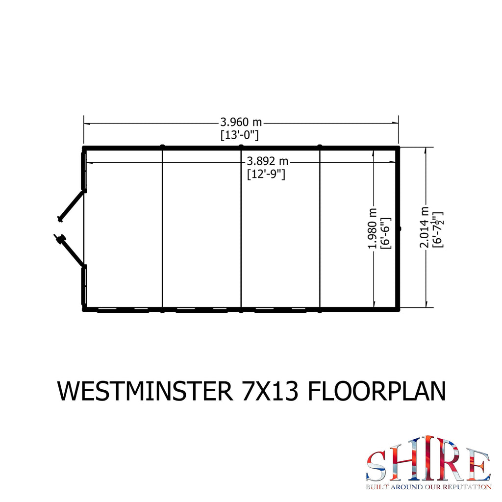 Shire Westminster 7x13 Summerhouse