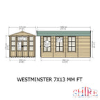 Shire Westminster 7x13 Summerhouse