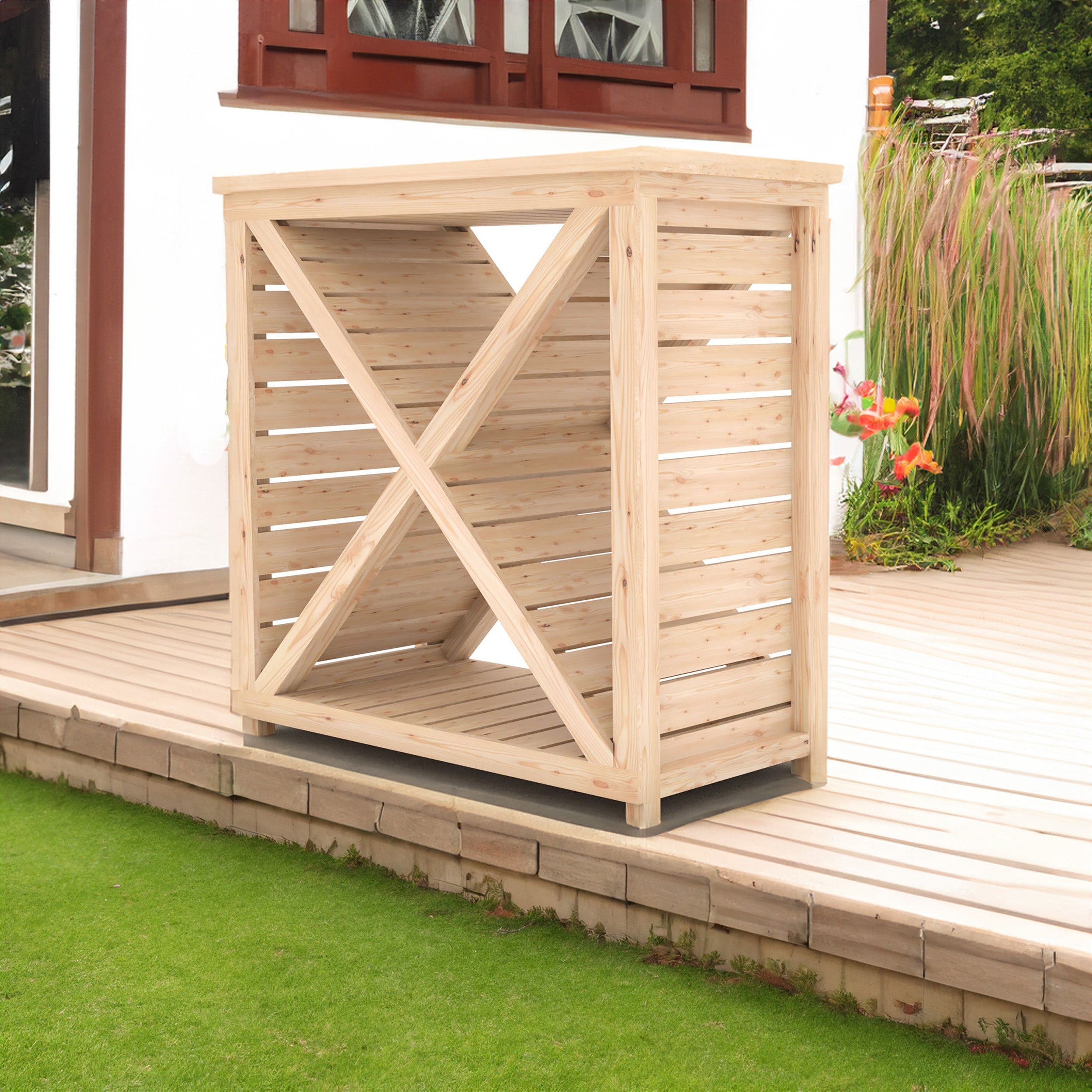 Shire Woodlowe Cross Log Store | Pressure Treated