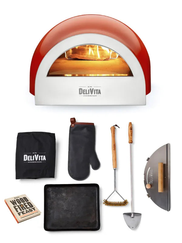 Delivita The Chilli Red Pizza Oven Wood Fired Collection
