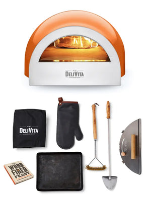 Delivita The Orange Blaze Pizza Oven Wood Fired Collection
