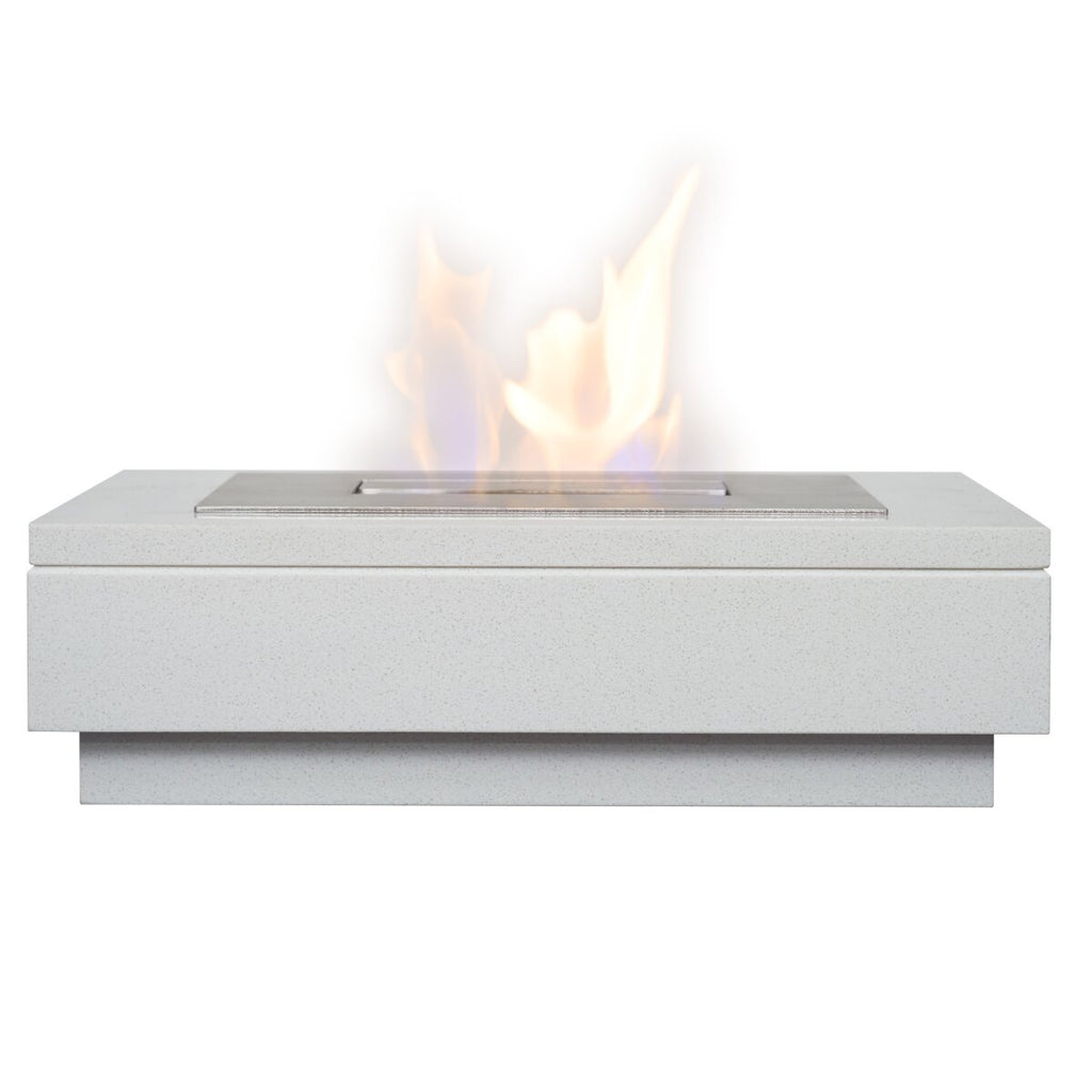 Acantha Altea White Marble Freestanding Bioethanol Fire, 3 Litre, image 3