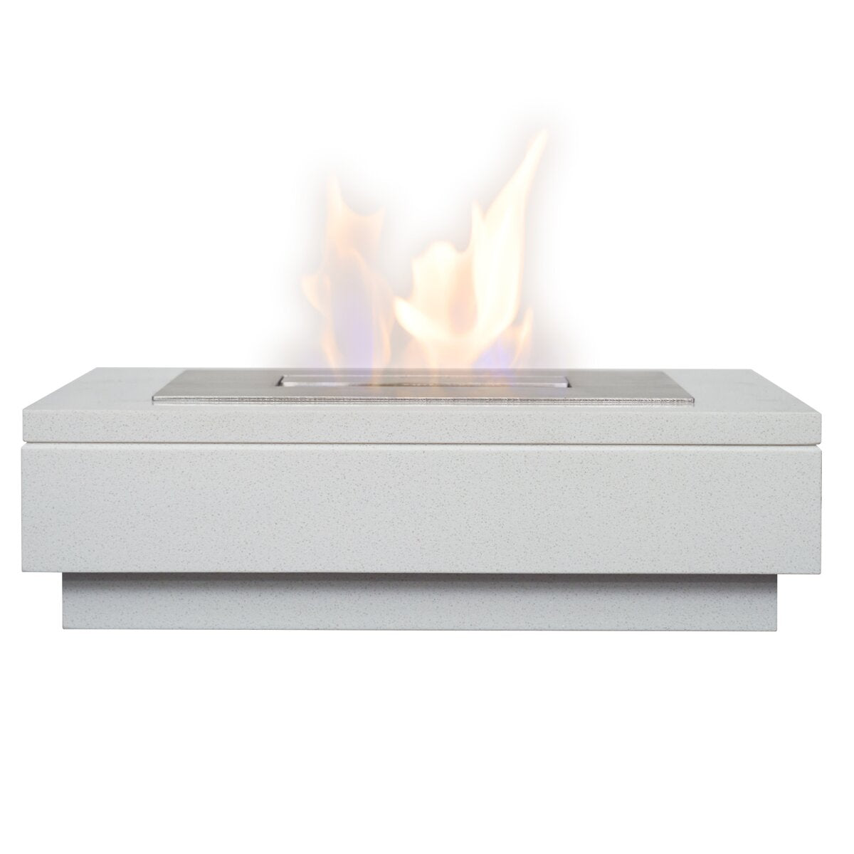 Acantha Altea White Marble Freestanding Bioethanol Fire, 3 Litre, image 3