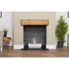 Acantha Altea White Marble Freestanding Bioethanol Fire, 3 Litre, image 5