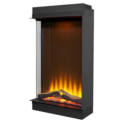 Acantha Aspire 50 Portrait Corner View Media Wall Electric Fire, 2kW, image 2