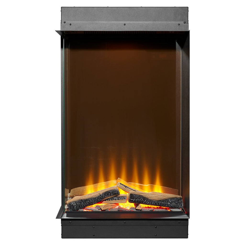 Acantha Aspire 50 Portrait Corner View Media Wall Electric Fire, 2kW, image 3