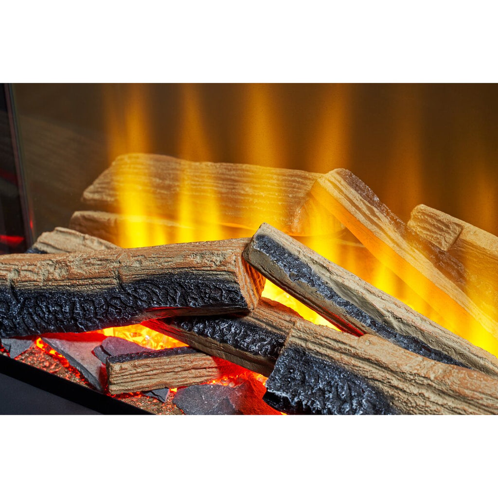 Acantha Aspire 50 Portrait Corner View Media Wall Electric Fire, 2kW, image 4