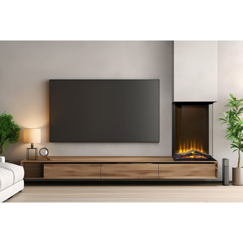 Acantha Aspire 50 Portrait Panoramic Media Wall Electric Fire, 2kW