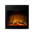 Acantha Aspire 50 SQ fully inset media wall electric fire with the flame effect on