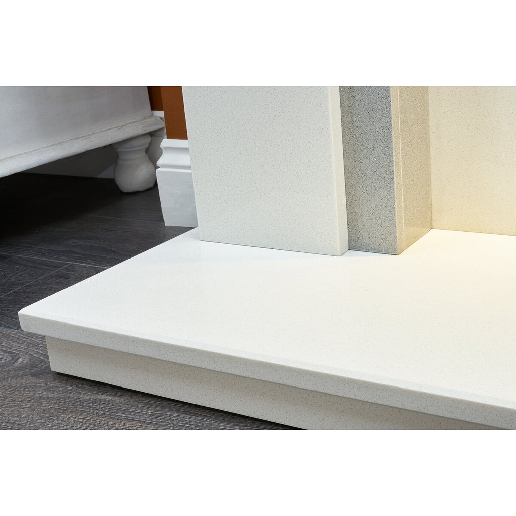 Acantha Calella White Marble Fireplace with Downlights, 48 Inch, image 3
