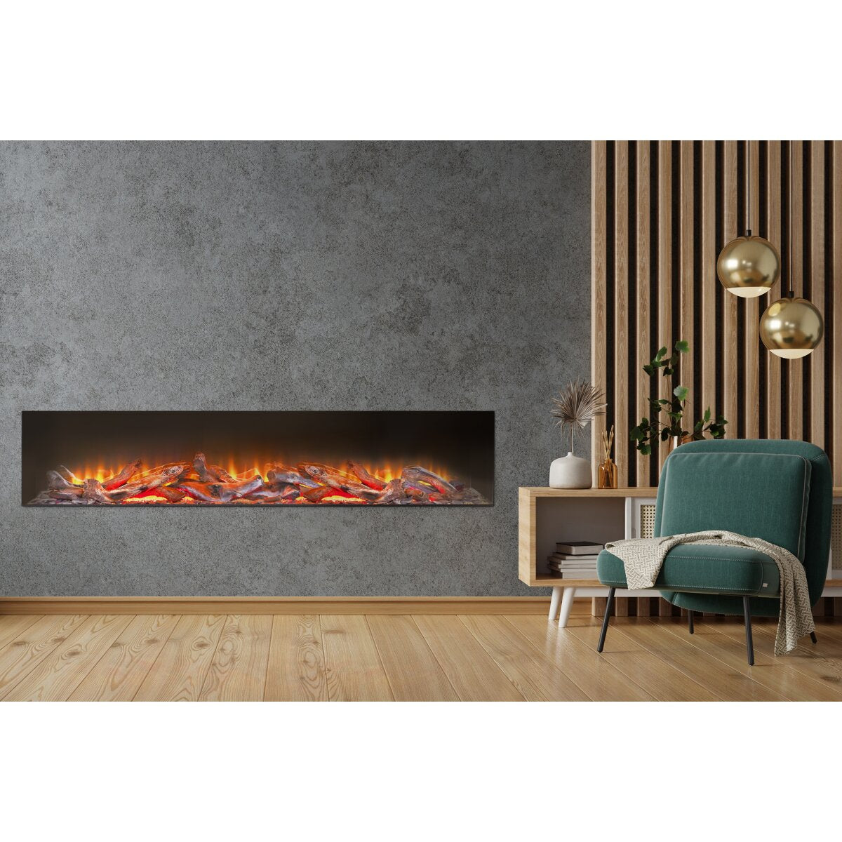 Acantha Ignis 2000 Fully Inset Media Wall Electric Fire, 2kW