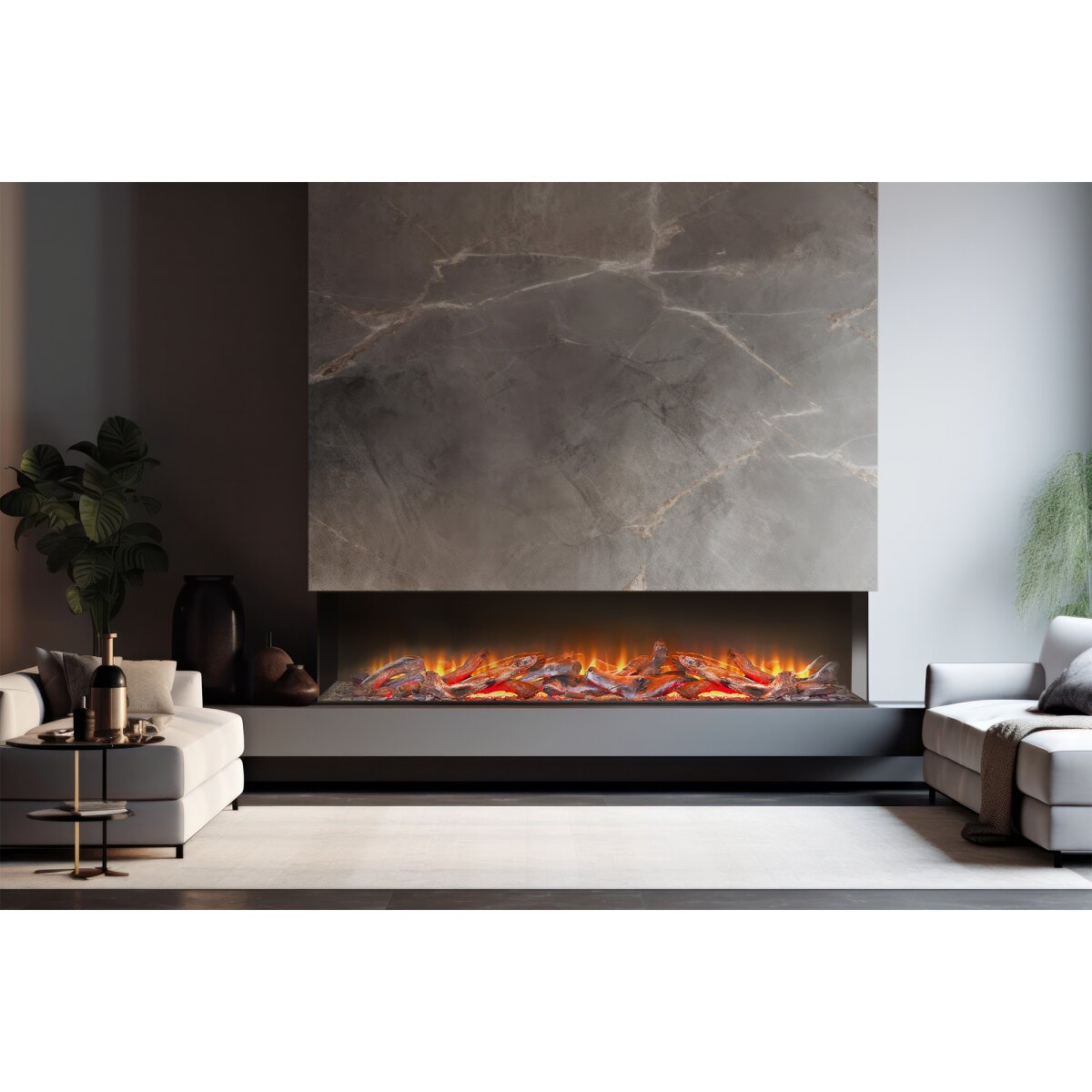 Acantha Ignis 2000 Panoramic Media Wall Electric Fire, 2kW