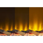 Acantha Matrix Pre-Built Panoramic Media Wall, White and Oak Effect, 2kW, image 7