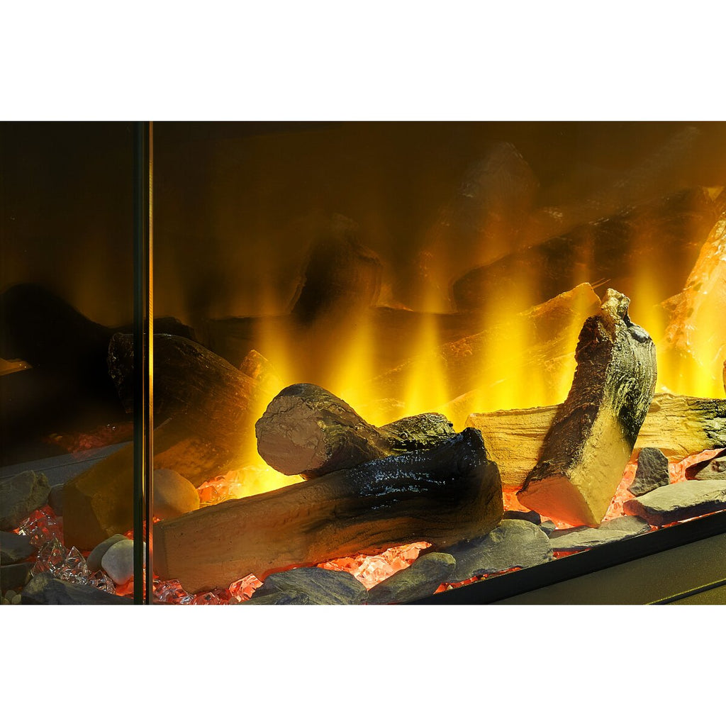 Acantha Pinnacle Fully Inset Media Wall Fire with TV Back Board, 2kW, image 9