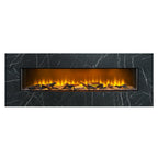Acantha Pinnacle Fully Inset Media Wall Fire with TV Back Board, 2kW, image 2