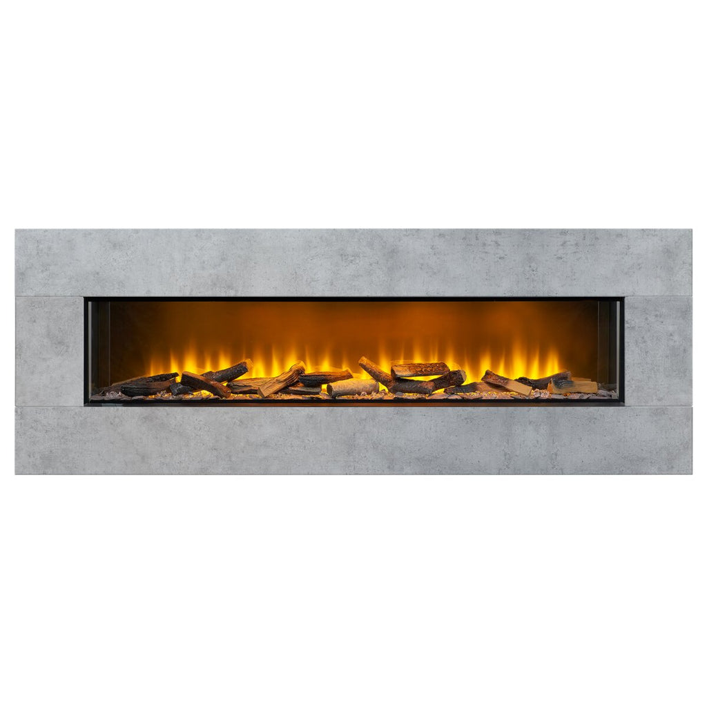 Acantha Pinnacle Fully Inset Media Wall Fire with TV Back Board, 2kW, image 13