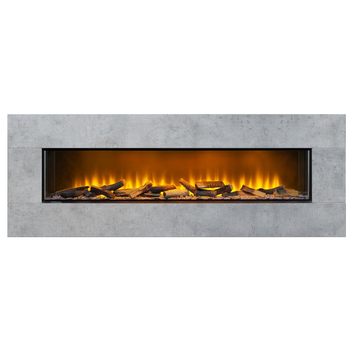 Acantha Pinnacle Fully Inset Media Wall Fire with TV Back Board, 2kW, image 13