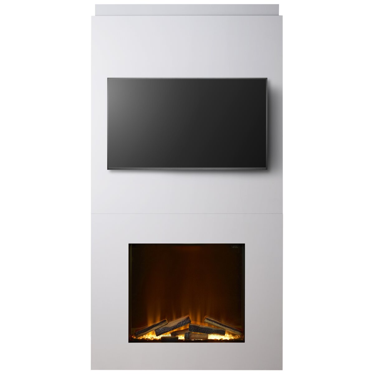 Acantha Pre-Built Media Wall with Aspire 70 SQ Electric Fire, 2kW, image 2