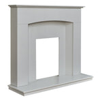 Acantha Tuscon White Marble Fireplace with Downlights, 48 Inch, image 3