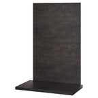 Acantha two tile and hearth set in bronze Venetian plaster effect, angled view