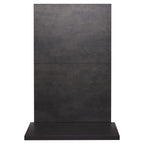 Acantha two tile and hearth set in bronze Venetian plaster effect, front view