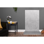 Acantha two tile and hearth set in concrete effect in a living room