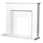 Adam Alora White Marble Fireplace with Downlights, 48 Inch, image 5