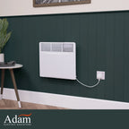 Adam Amba Electric Radiator in White, 1000W or 2000W, image 2