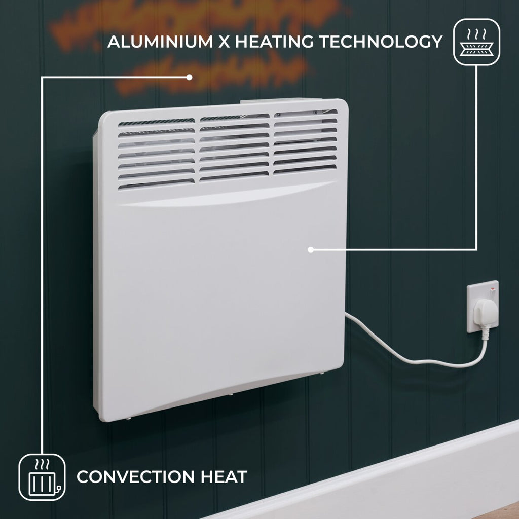 Adam Amba Electric Radiator in White, 1000W or 2000W, image 7