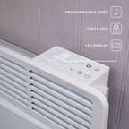 Adam Amba Electric Radiator in White, 1000W or 2000W, image 13