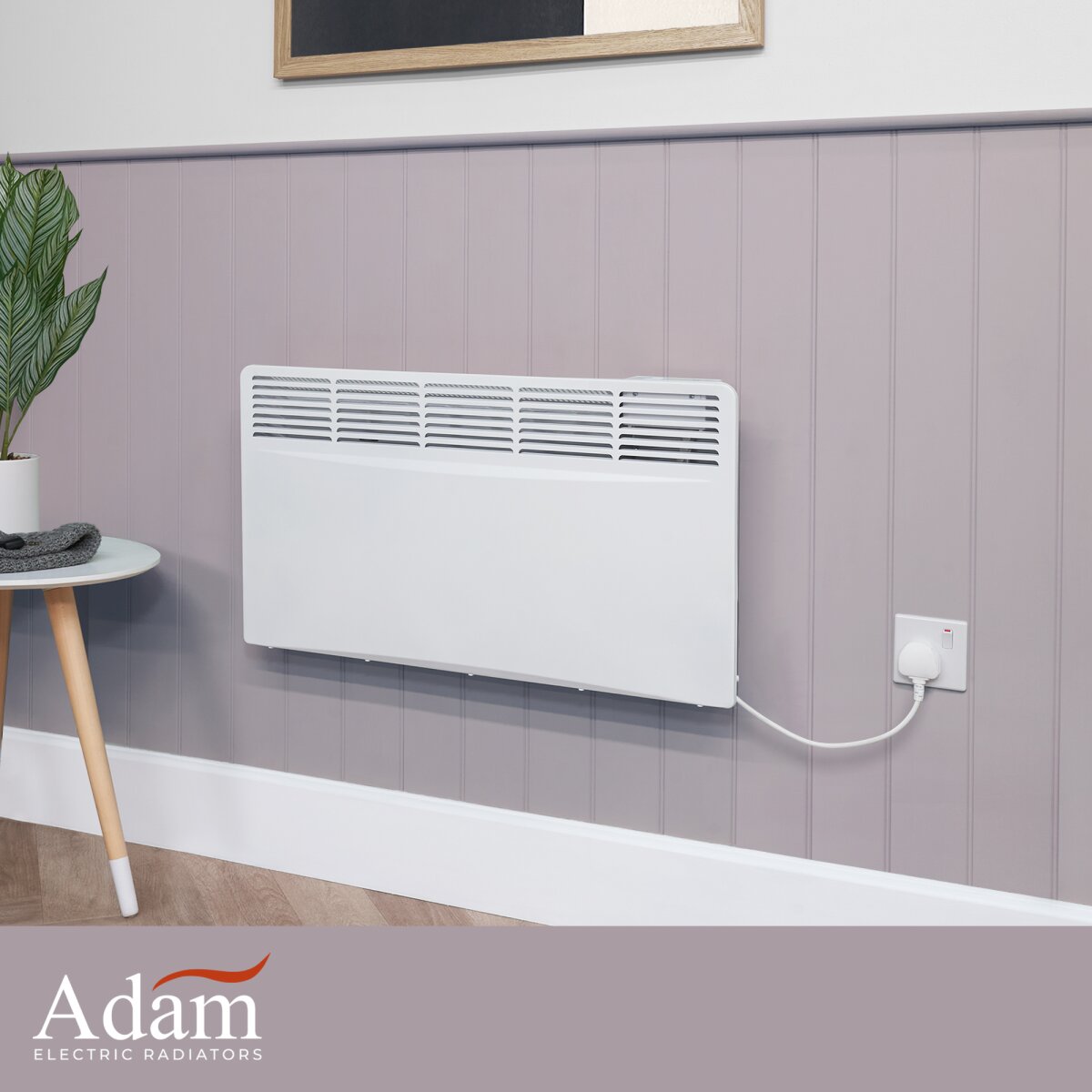 Adam Amba Electric Radiator in White, 1000W or 2000W, image 11