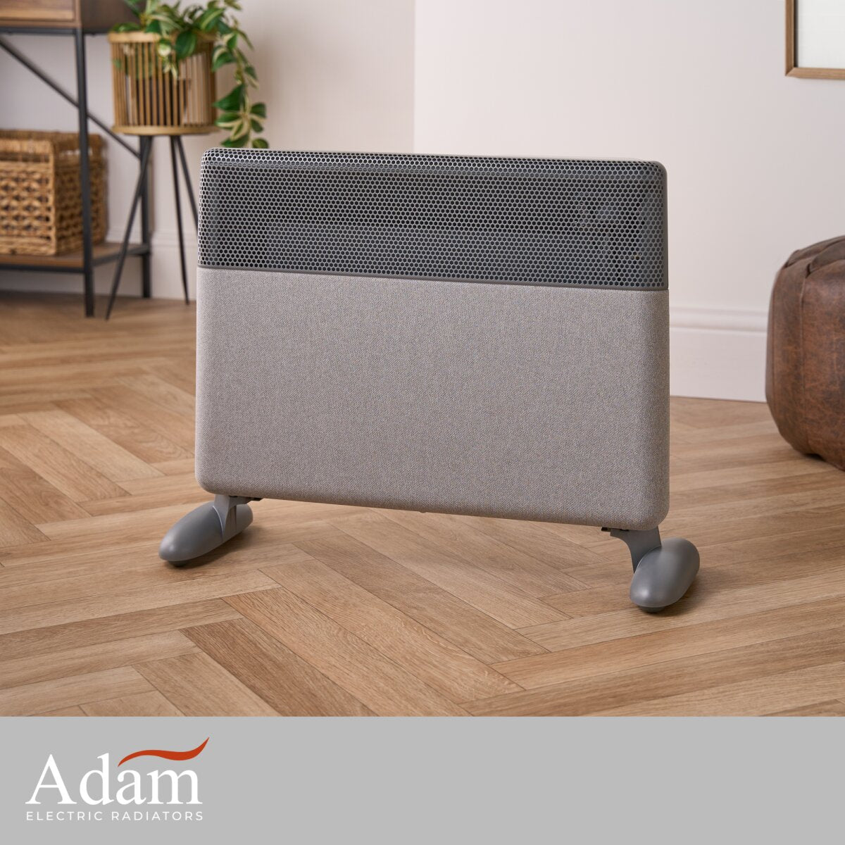 Adam Axon 1500W Electric Radiator in Grey with Smart WiFi Control, image 3