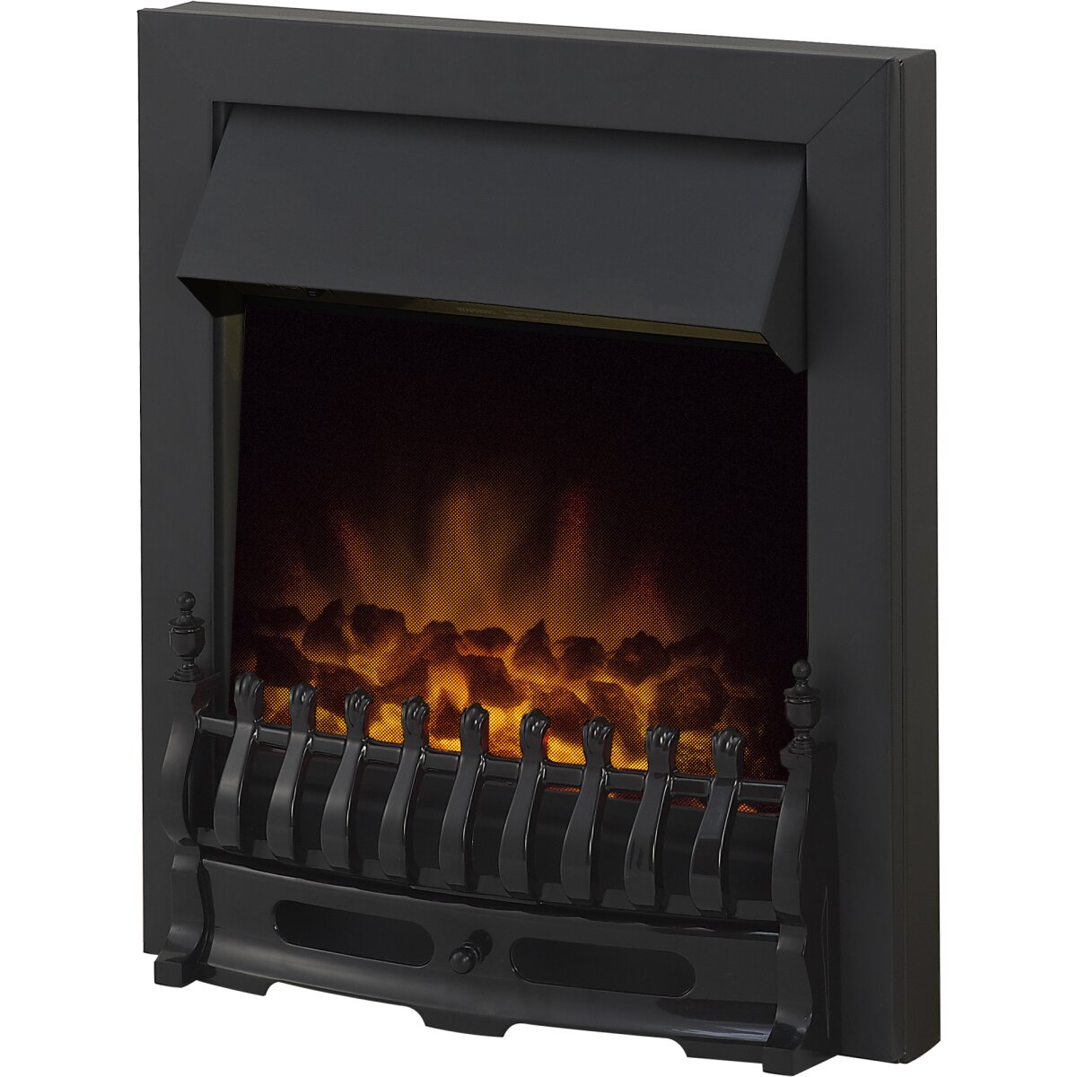 Adam Blenheim Inset Electric Fire, 2kW, Black, Brass or Chrome, image 3
