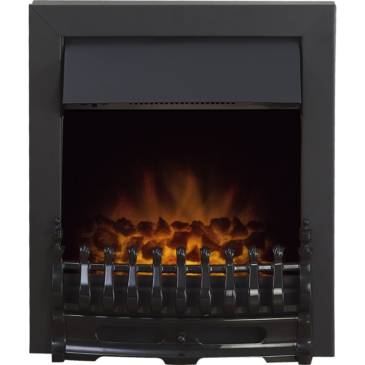 Adam Blenheim Inset Electric Fire, Black
