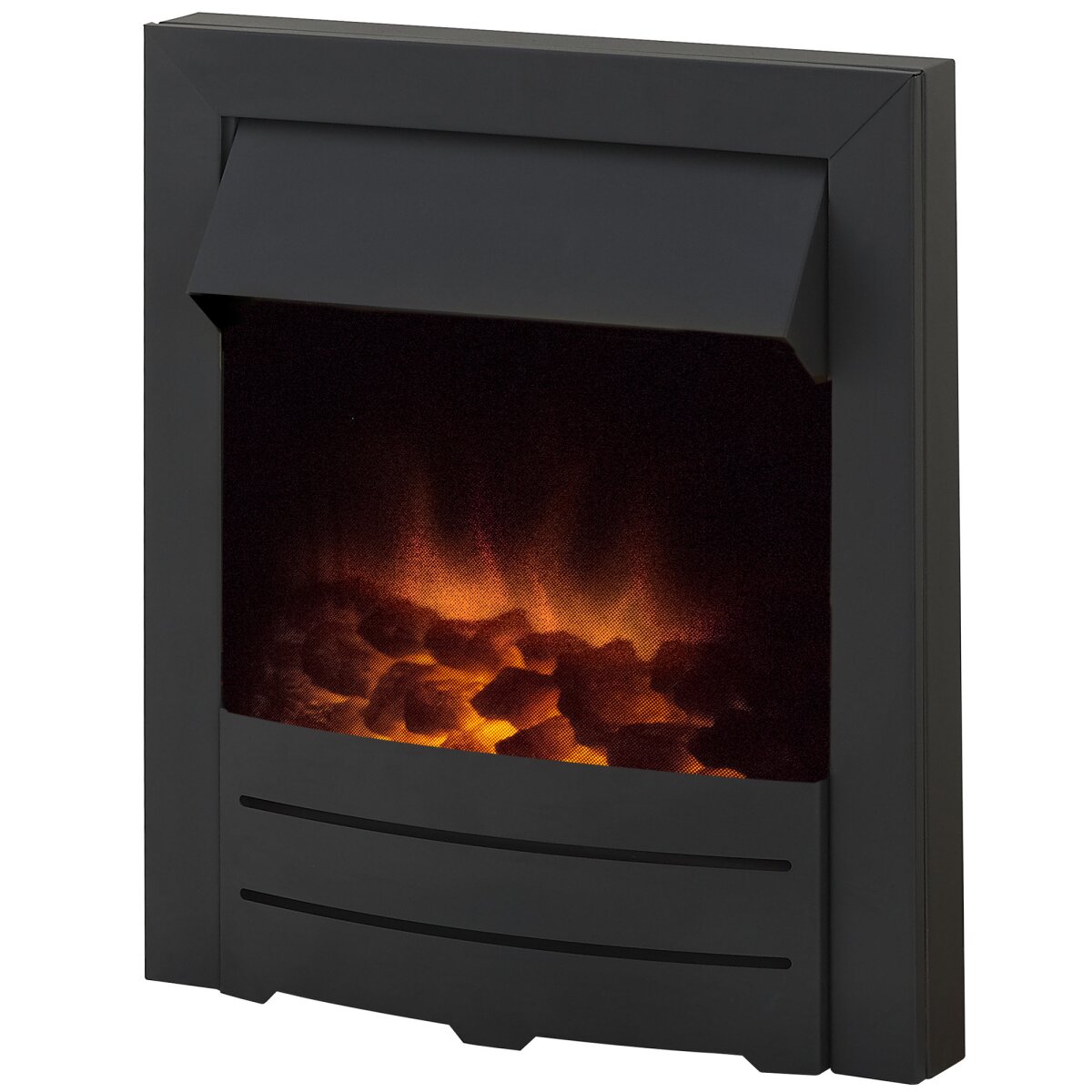 Adam Colorado Inset Electric Fire in Black, 2kW, image 3