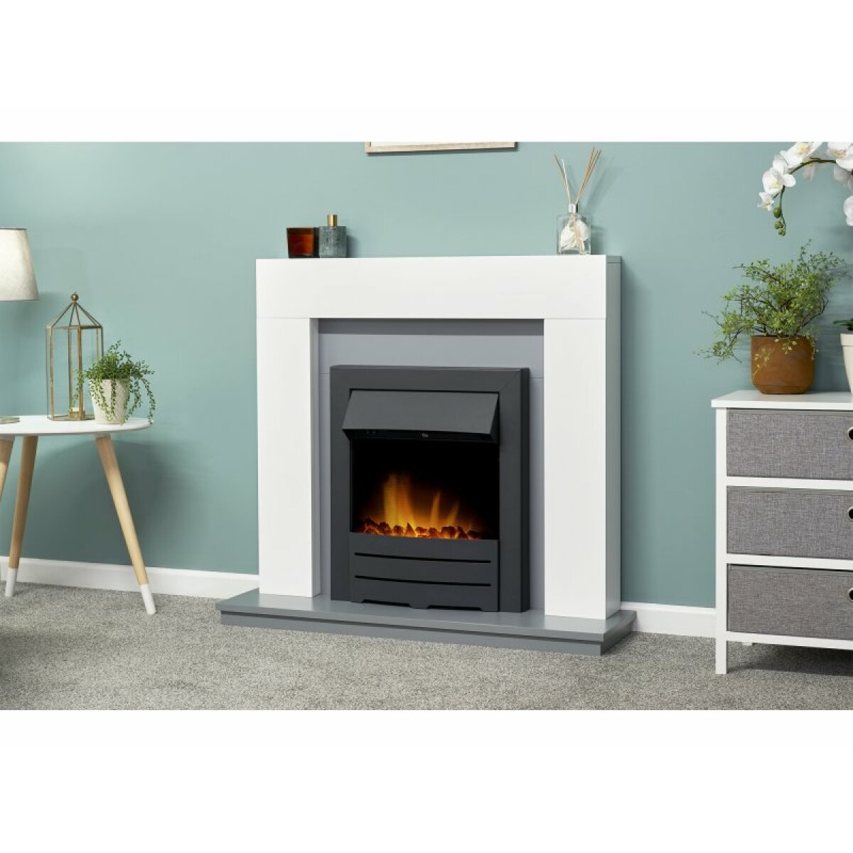 Adam Colorado Inset Electric Fire in Black, 2kW, image 2