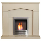 Adam Cotswold Stone Effect Fireplace with Colorado Bioethanol Fire, 48 Inch