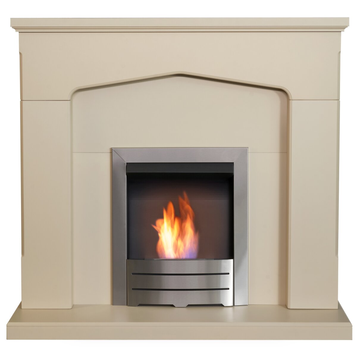 Adam Cotswold Stone Effect Fireplace with Colorado Bioethanol Fire, 48 Inch