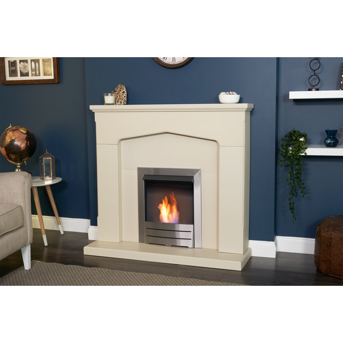 Adam Cotswold Stone Effect Fireplace with Colorado Bioethanol Fire, 48 Inch, image 3