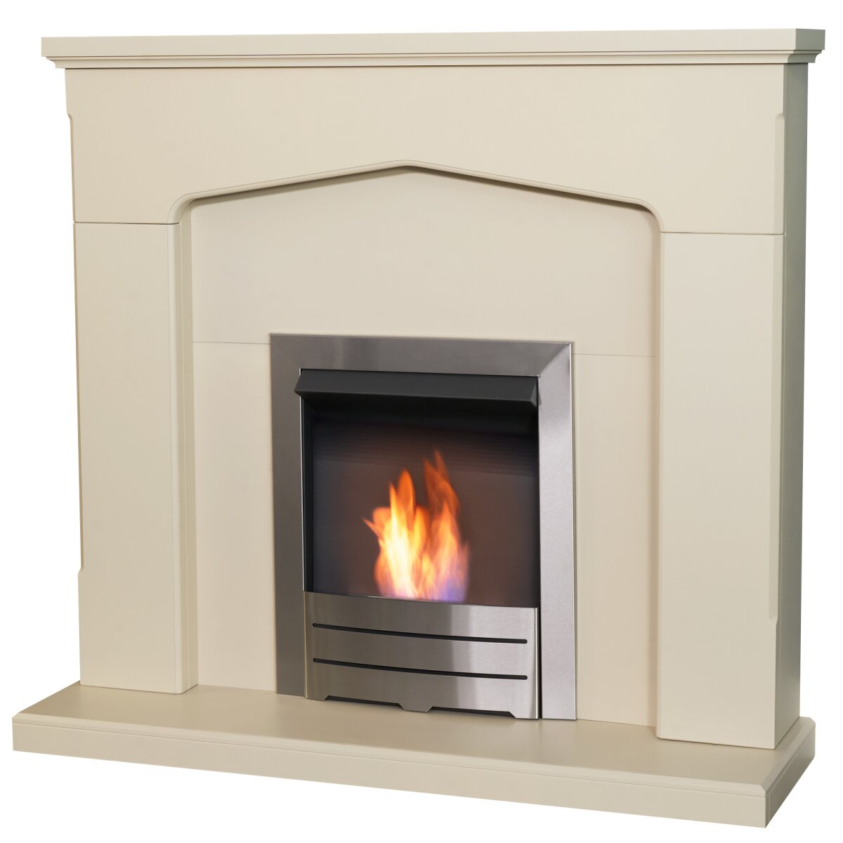 Adam Cotswold Stone Effect Fireplace with Colorado Bioethanol Fire, 48 Inch, image 2