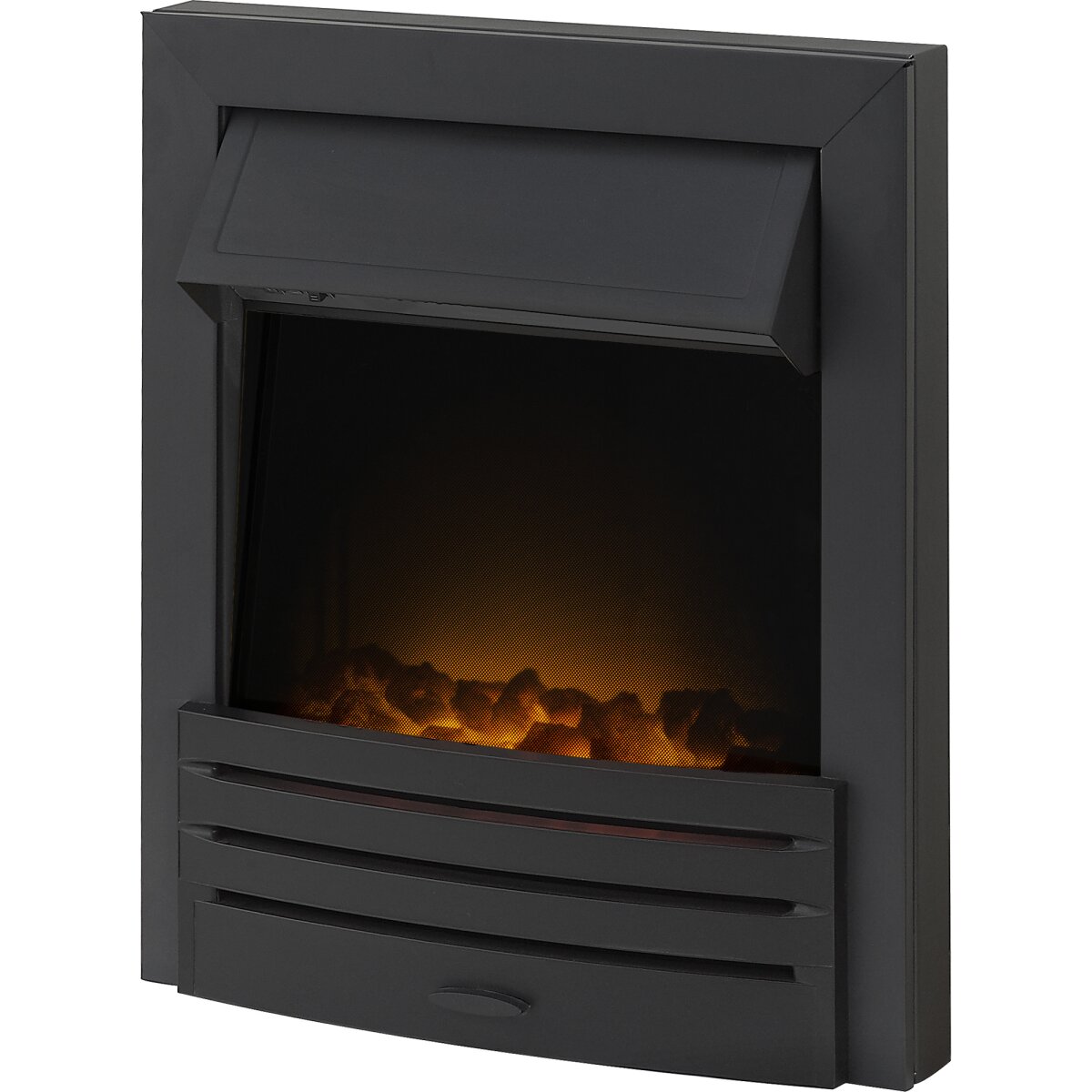 Adam Eclipse Inset Electric Fire in Black, 2kW, image 4
