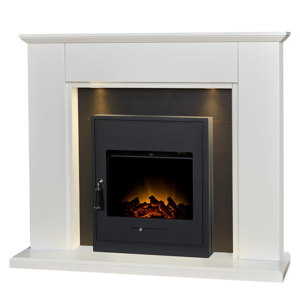 Adam Eltham Fireplace with Oslo Electric Fire and Downlights, 45 Inch, image 2