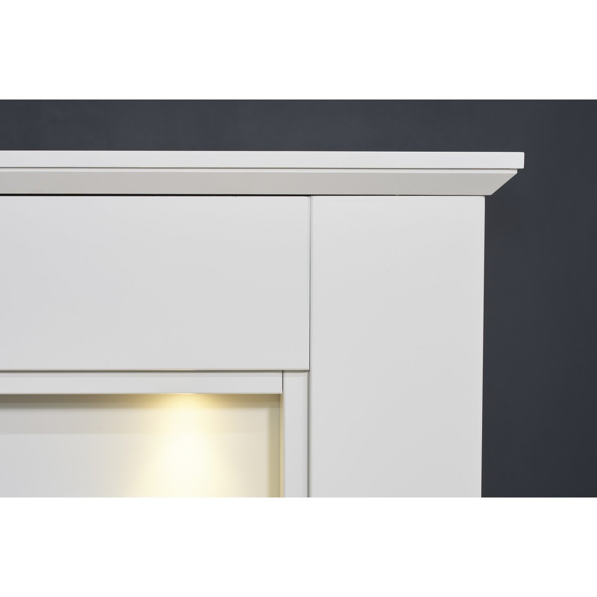 Adam Eltham Fireplace with Downlights & Colorado Bioethanol Fire, 45 Inch, image 3