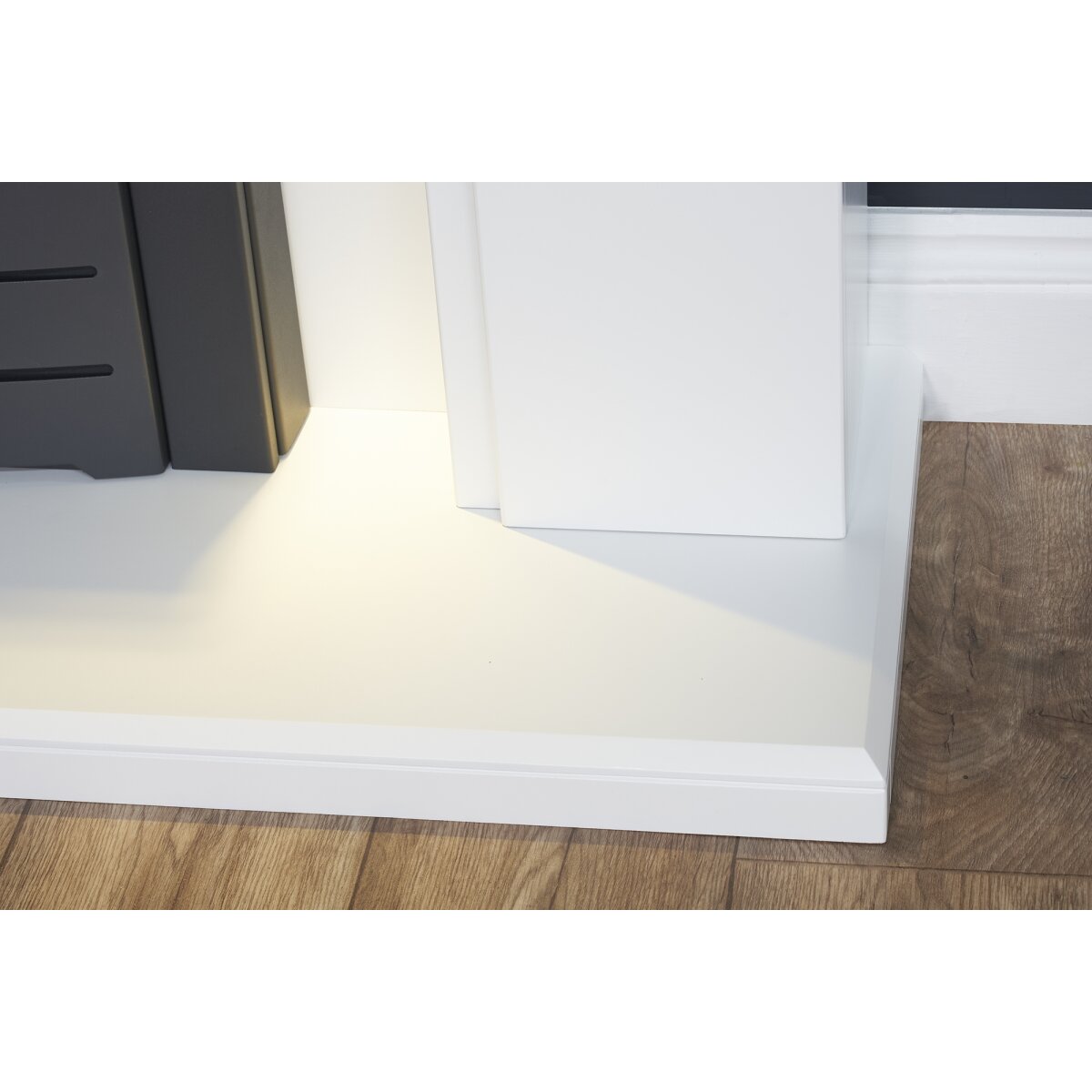 Adam Eltham Fireplace with Downlights & Colorado Bioethanol Fire, 45 Inch, image 4